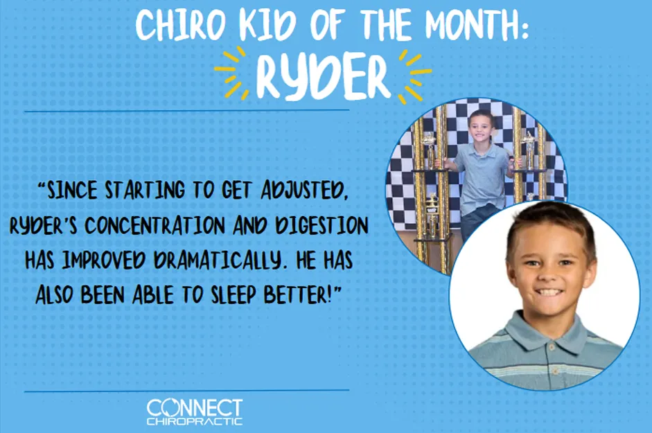 Chiropractic Delafield WI Ryder November Kid Of The Month