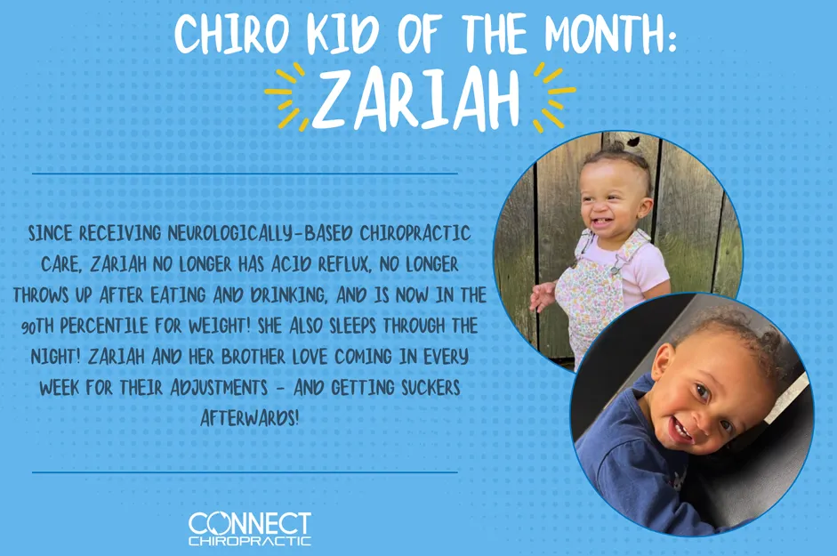 Chiropractic Wauwatosa WI Zariah December Kid Of The Month