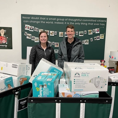 Chiropractor Wauwatosa WI Alexander Young Donated Diapers